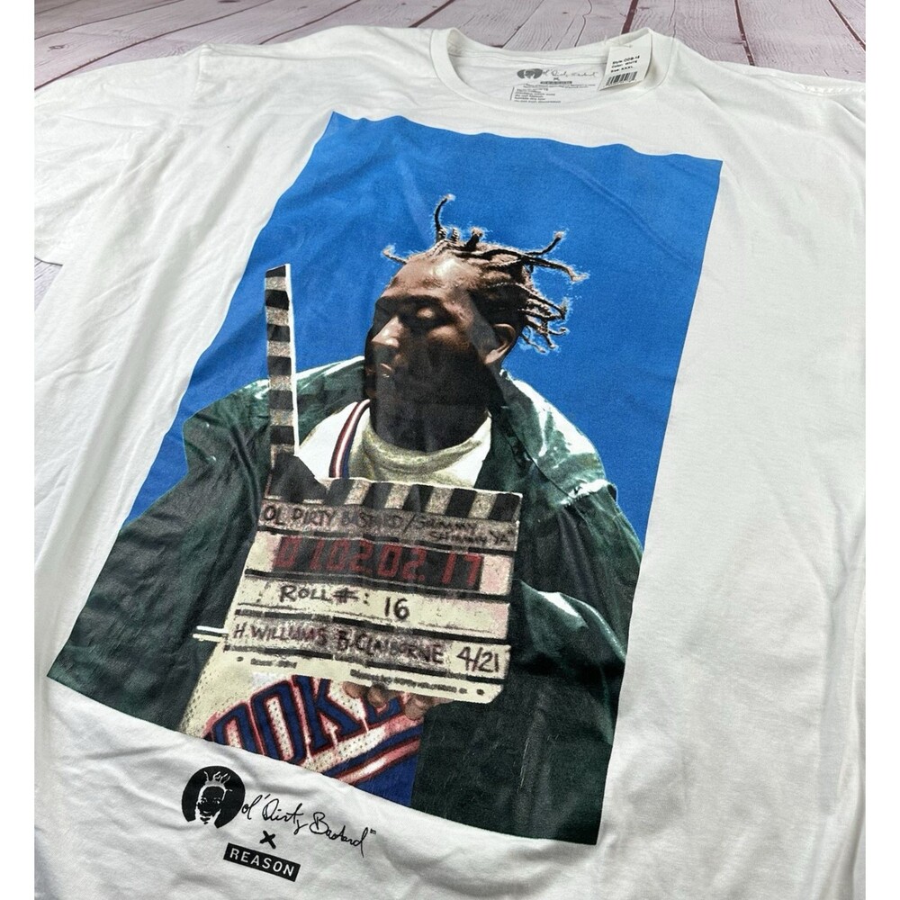 New Ol Dirty Bastard  X Reason Mens 3XL Hip Hop Camera Roll Graphic T Shirt